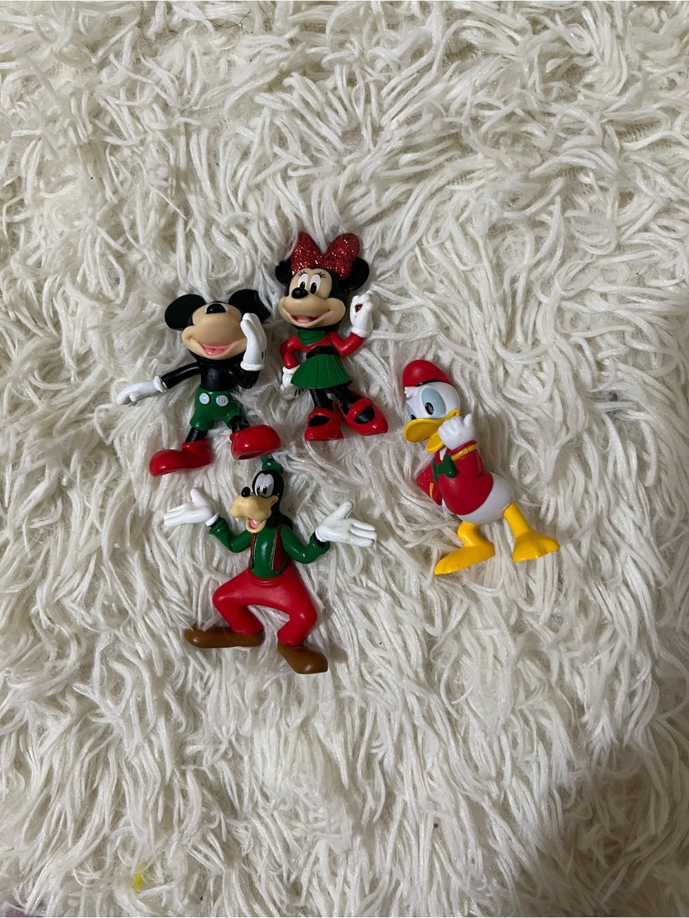 Disney Mini Figures Set - Christmas Red, Green